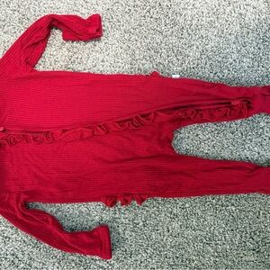 Posh Peanut Red Kids One Piece Footie